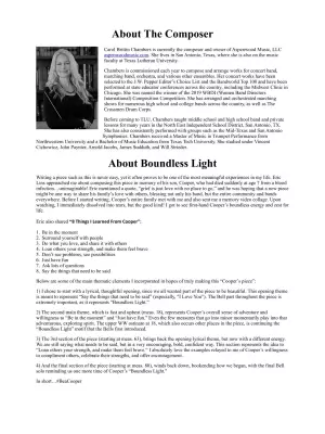 Boundless Light - Brittin Chambers - Concert Band - Gr. 2