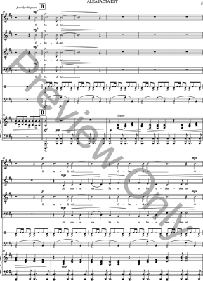 Alea Iacta Est - Hartung - SATB