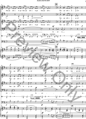 Alea Iacta Est - Hartung - SATB