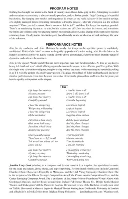 Mystery - Cook - SATB