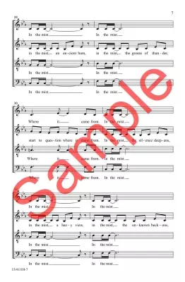 In the Mist - Crellin - SATB