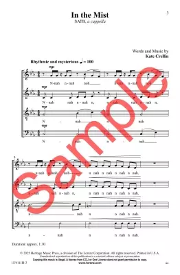 In the Mist - Crellin - SATB