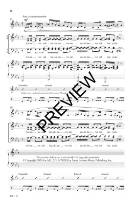 Ahlan Wa Sahlan (Welcome) - Pederson - SATB