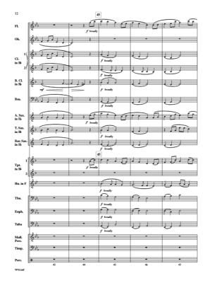 Ancient Flower - Nishimura - Concert Band Score Only - Gr. 2