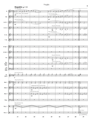 Fragile - Standridge - Concert Band Score Only - Gr. 1.5-2