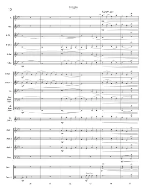 Fragile - Standridge - Concert Band Score Only - Gr. 1.5-2