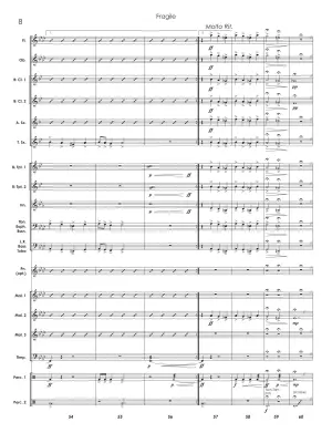 Fragile - Standridge - Concert Band Score Only - Gr. 1.5-2