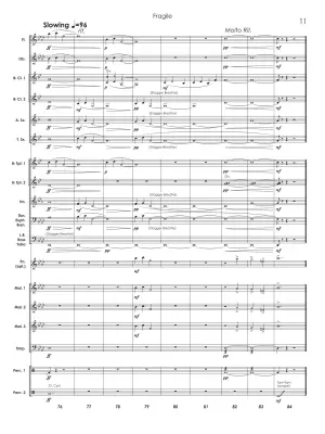 Fragile - Standridge - Concert Band Score Only - Gr. 1.5-2
