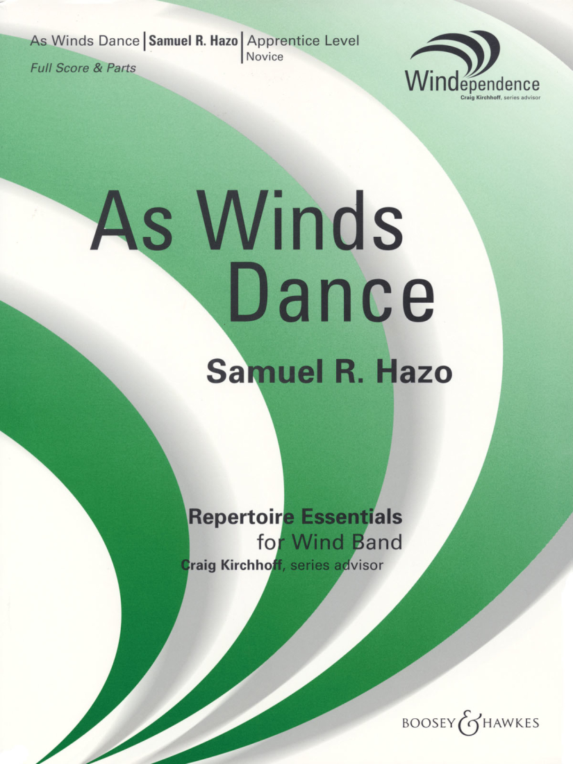 As Winds Dance - Hazo - Concert Band Score Only - Gr. 1.5