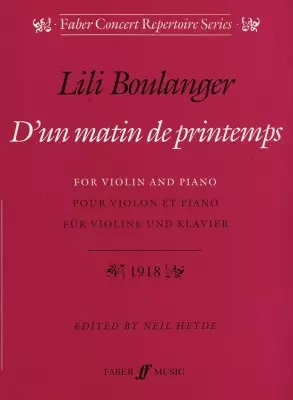 D\'un Matin de Printemps - Boulanger/Heyde - Violin/Piano - Book
