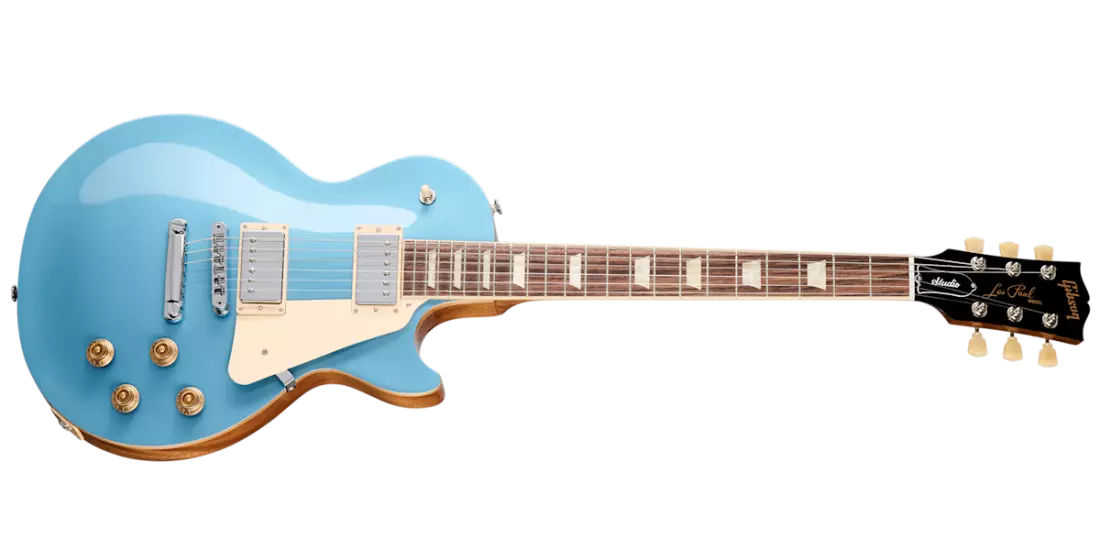 Les Paul Studio Electric Guitar with Softshell Case - Metallic Pelham Blue