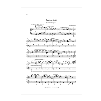 Douze pieces pour piano (Twelve Pieces for Piano) - Fournier - Piano - Book