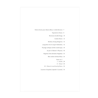Douze pieces pour piano (Twelve Pieces for Piano) - Fournier - Piano - Book