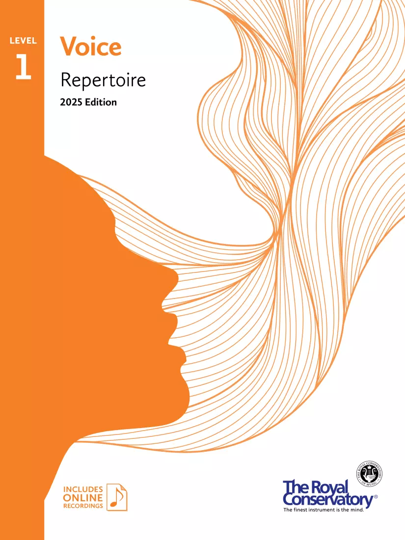RCM Voice Repertoire 2025 Edition, Level 1 - Voice - Book/Audio Online