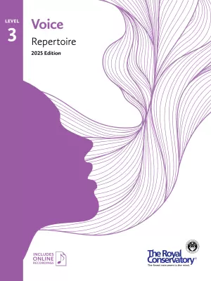 Frederick Harris Music Company - RCM Voice Repertoire 2025 Edition, Level 3 - Voice - Book/Audio Online