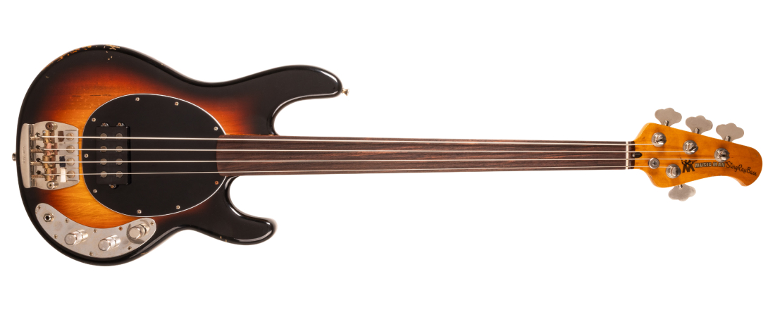 Pino Palladino Signature Icon Fretless StingRay Bass with Hardshell Case - Aged \'79 Burst