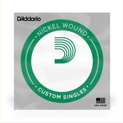 DAddario - XLB028W Nickel Wound Bass Guitar Single String  Long Scale  .028