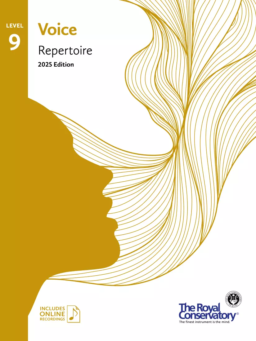 RCM Voice Repertoire 2025 Edition, Level 9 - Voice - Book/Audio Online