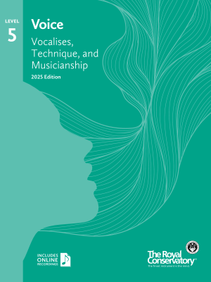 Frederick Harris Music Company - RCM Voice: Vocalises, Technique, and Musicianship 2025 Edition, Level 5 - Voice - Book/Audio Online