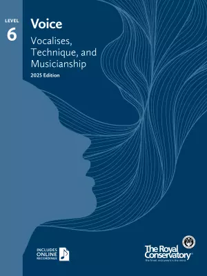 Frederick Harris Music Company - RCM Voice: Vocalises, Technique, and Musicianship 2025 Edition, Level 6 - Voice - Book/Audio Online