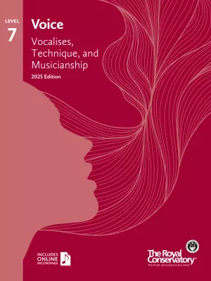 Frederick Harris Music Company - RCM Voice: Vocalises, Technique, and Musicianship 2025 Edition, Level 7 - Voice - Book/Audio Online