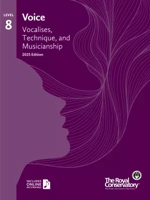 Frederick Harris Music Company - RCM Voice: Vocalises, Technique, and Musicianship 2025 Edition, Level 8 - Voice - Book/Audio Online