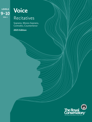 Frederick Harris Music Company - RCM Voice: Recitatives 2025 Edition, Levels 9-10 Volume 1 - Soprano, Mezzo-Soprano, Contralto, Countertenor Voice - Book