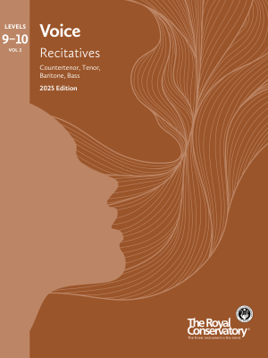 Frederick Harris Music Company - RCM Voice: Recitatives 2025 Edition, Levels 9-10 Volume 2 - Countertenor, Tenor, Baritone, Bass Voice - Book