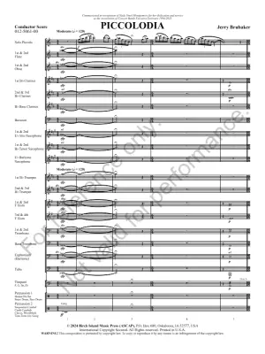 Piccolodia - Brubaker - Solo Piccolo/Concert Band - Gr. 4