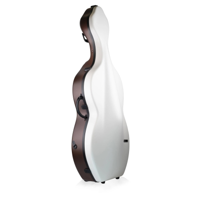 Bam Cases - BonBon Hightech Cello Case - White/Brown