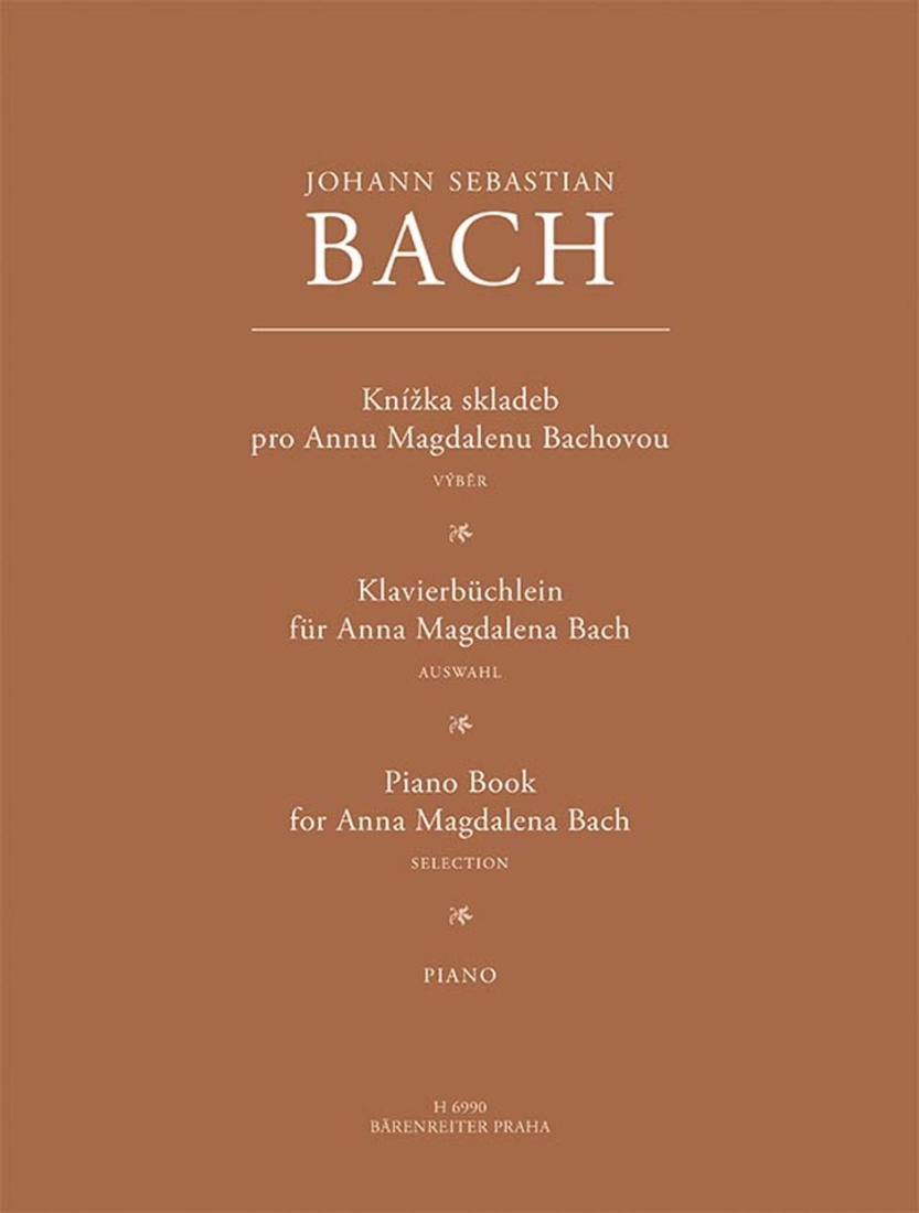 Klavierbuchlein fur Anna Magdalena Bach - Bach - Piano - Book