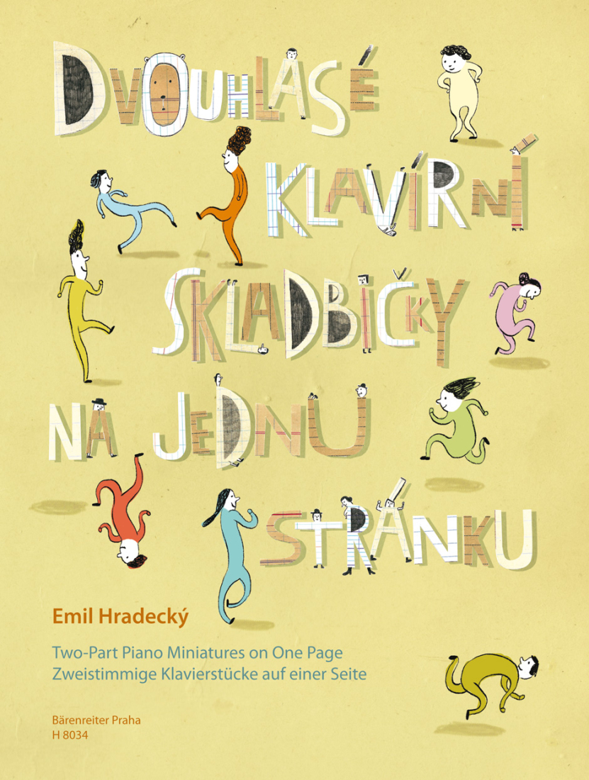 Two-Part Piano Miniatures on One Page - Hradecky/Tachezy - Piano - Book