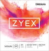 DAddario Orchestral - Zyex Violin String Set with Aluminum D, 4\/4 Scale, Medium Tension