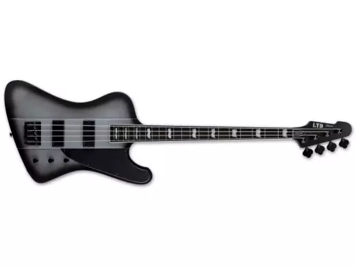 ESP Guitars - LTD Deluxe Phoenix-1004 Electric Bass Guitar - Silver Sunburst Satin