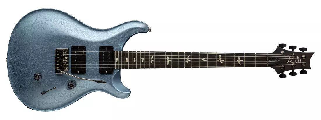 Standard 24 Satin Electric Guitar with Hardshell Case - Frost Blue Metallic