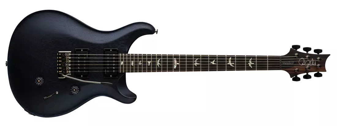 Standard 24 Satin Electric Guitar with Hardshell Case - Pearl Black