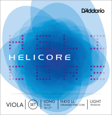 DAddario Orchestral - H410 LL - Helicore Viola String Set, Long Scale, Light Tension