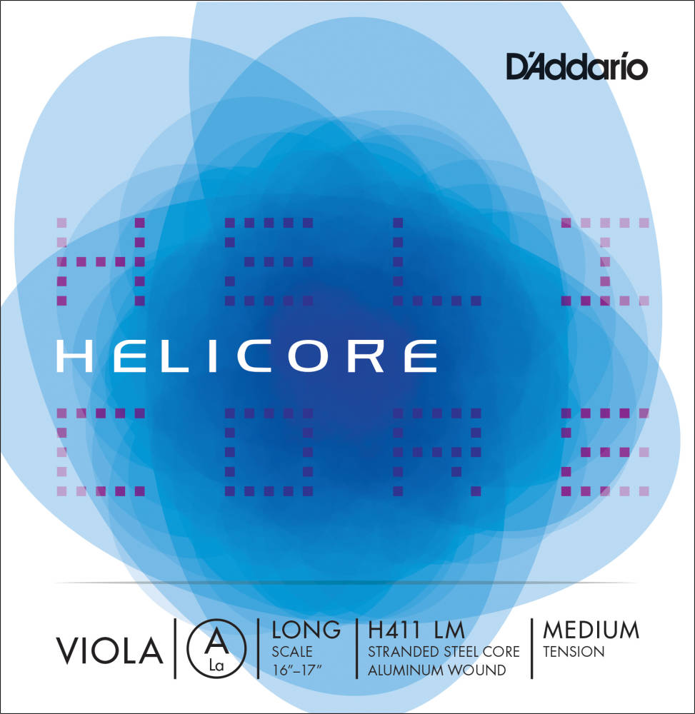 H411 LM - Helicore Viola Single A String, Long Scale, Medium Tension