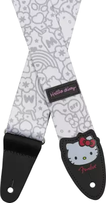 Fender x Hello Kitty Poly Strap - White