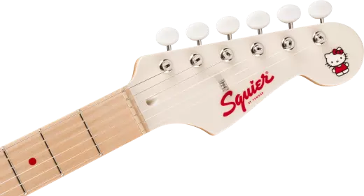 Fender x Hello Kitty Stratocaster Electric Guitar with Gigbag - White