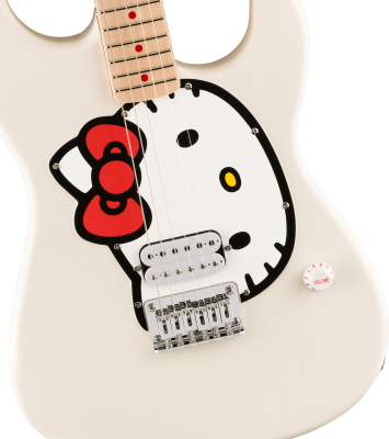 Fender x Hello Kitty Stratocaster Electric Guitar with Gigbag - White