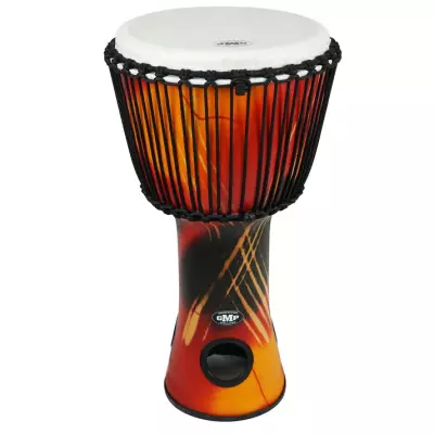 Groove Masters Percussion - 14 AirDrum Rope-Tuned Djembe - Abstract Orange