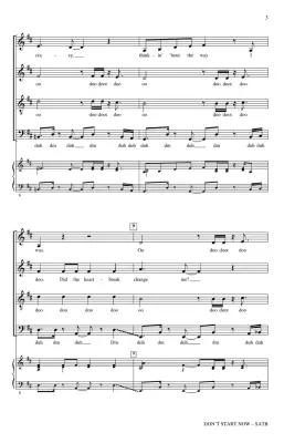 Don\'t Start Now - Lipa/Sharon - SATB