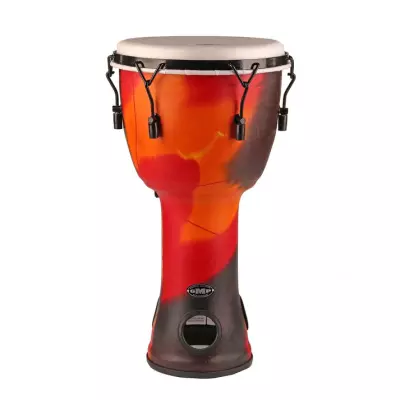 Groove Masters Percussion - 10 AirDrum Lug-Tuned Djembe - Abstract Orange