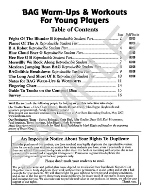 BAG Warm-Ups & Workouts For Young Players - Riggio/Jennings - Classroom Recorder - Kit/CD