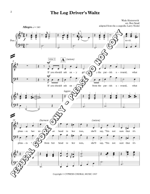 Log Driver\'s Waltz - Hemsworth/Smail - TTBB
