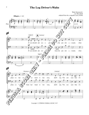 Log Driver\'s Waltz - Hemsworth/Smail - TTBB