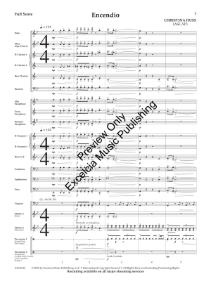 Encendio - Huss - Concert Band - Gr. 2.5