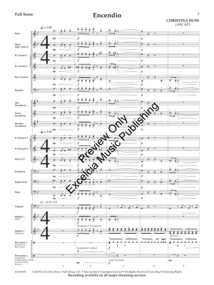 Encendio - Huss - Concert Band - Gr. 2.5