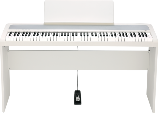 Korg - B2+ Digital Piano with Stand and Pedal - White